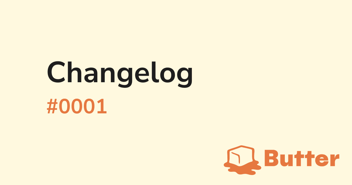 Changelog #0001